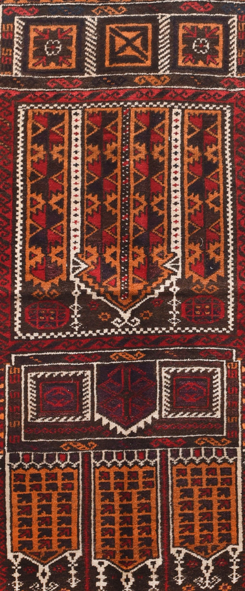Semi Beige Turkish Tribal Area Rug
