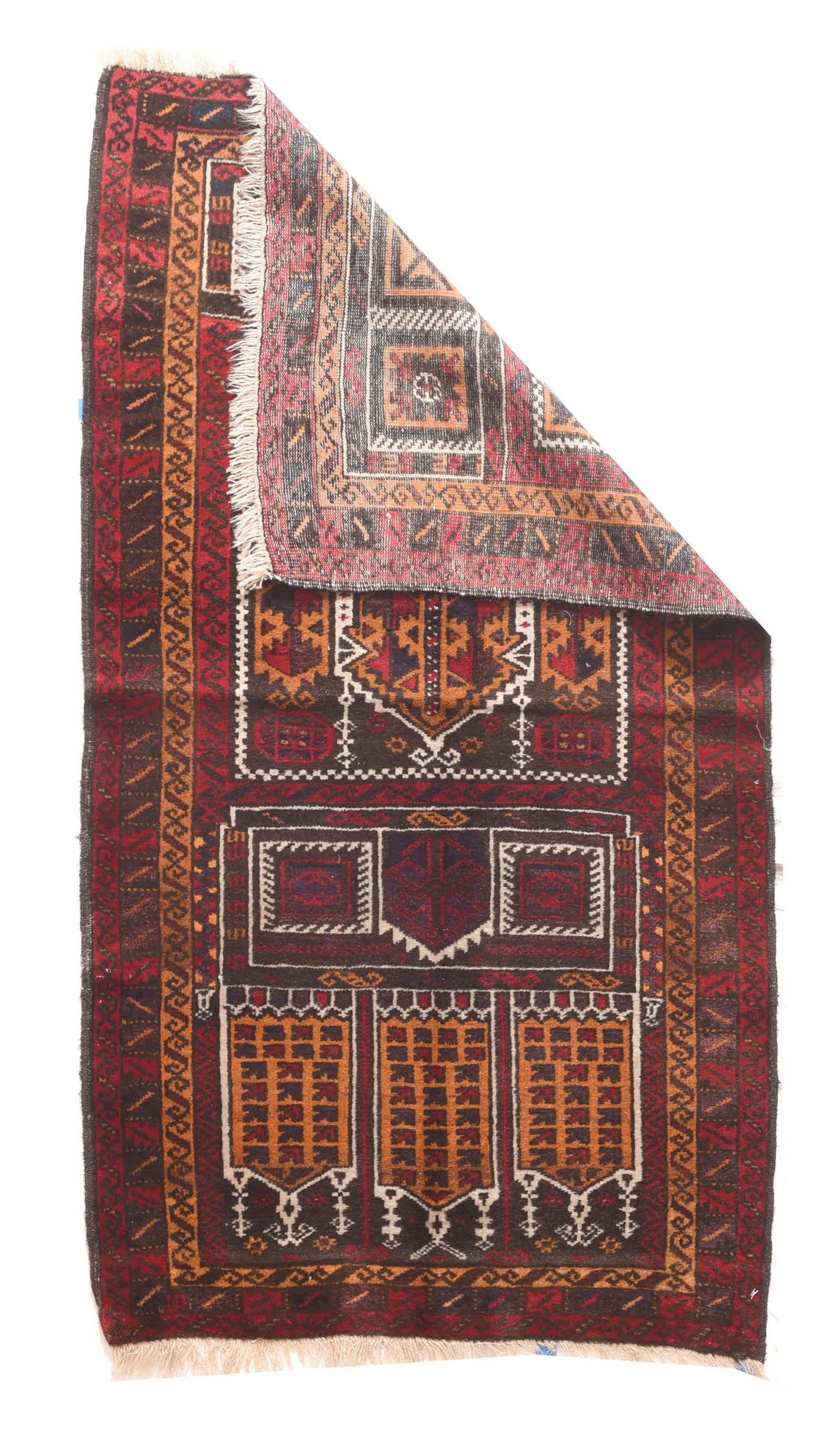 Semi Beige Turkish Tribal Area Rug