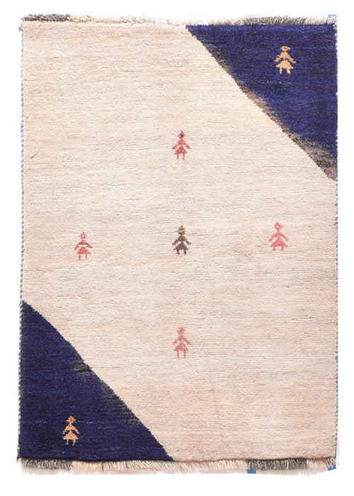 Semi-Antique Persian Gabbeh, Size 2'10" X 3'11"