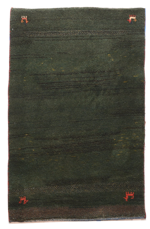 Semi Antique Light Blue Persian Gabbeh Area Rug