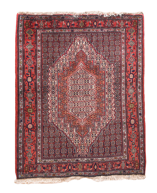 Semi Antique Rust Persian Bidjar Area Rug