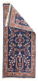 Semi Navy Fine Persian Sarouk Area Rug
