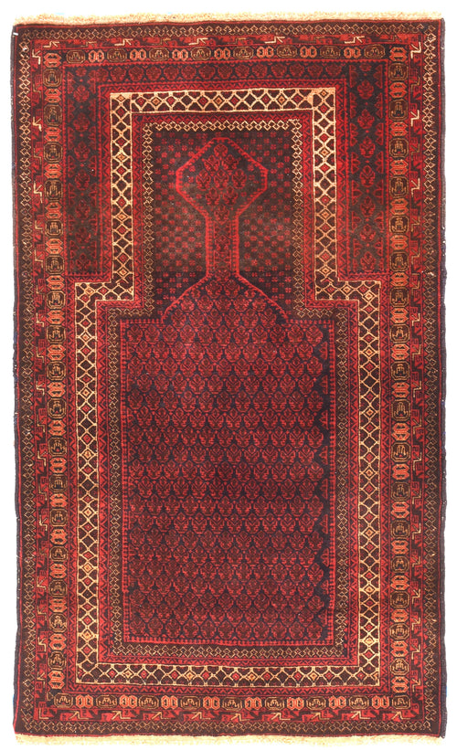 Fine Vintage Afghan Balouch Tribal Rug.