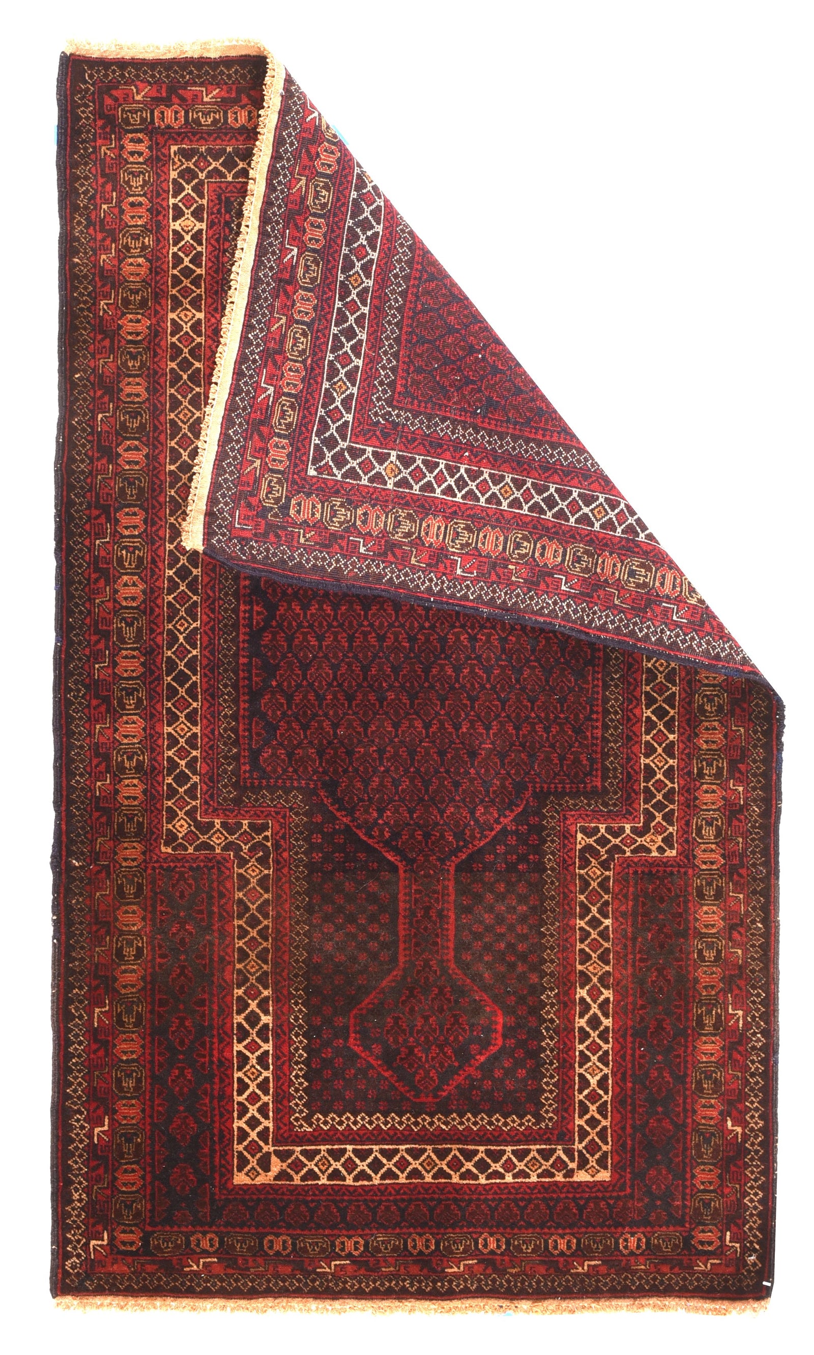 Fine Vintage Afghan Balouch Tribal Rug.