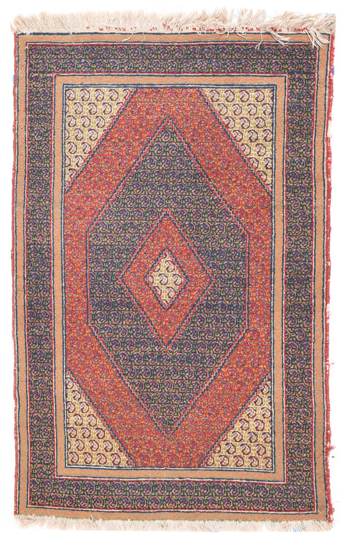 Antique Blue Turkish Taribal Area Rug