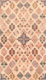 Semi Ivory Fine Persian Tribal Kashkuli Area Rug