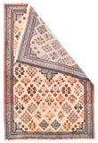 Semi Ivory Fine Persian Tribal Kashkuli Area Rug