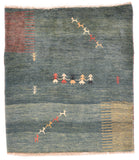 Semi Antique Blue Persian Gabbeh Area Rug