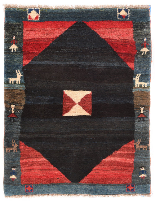 Fine Semi Antique Persian Tribal Gabbeh Rug