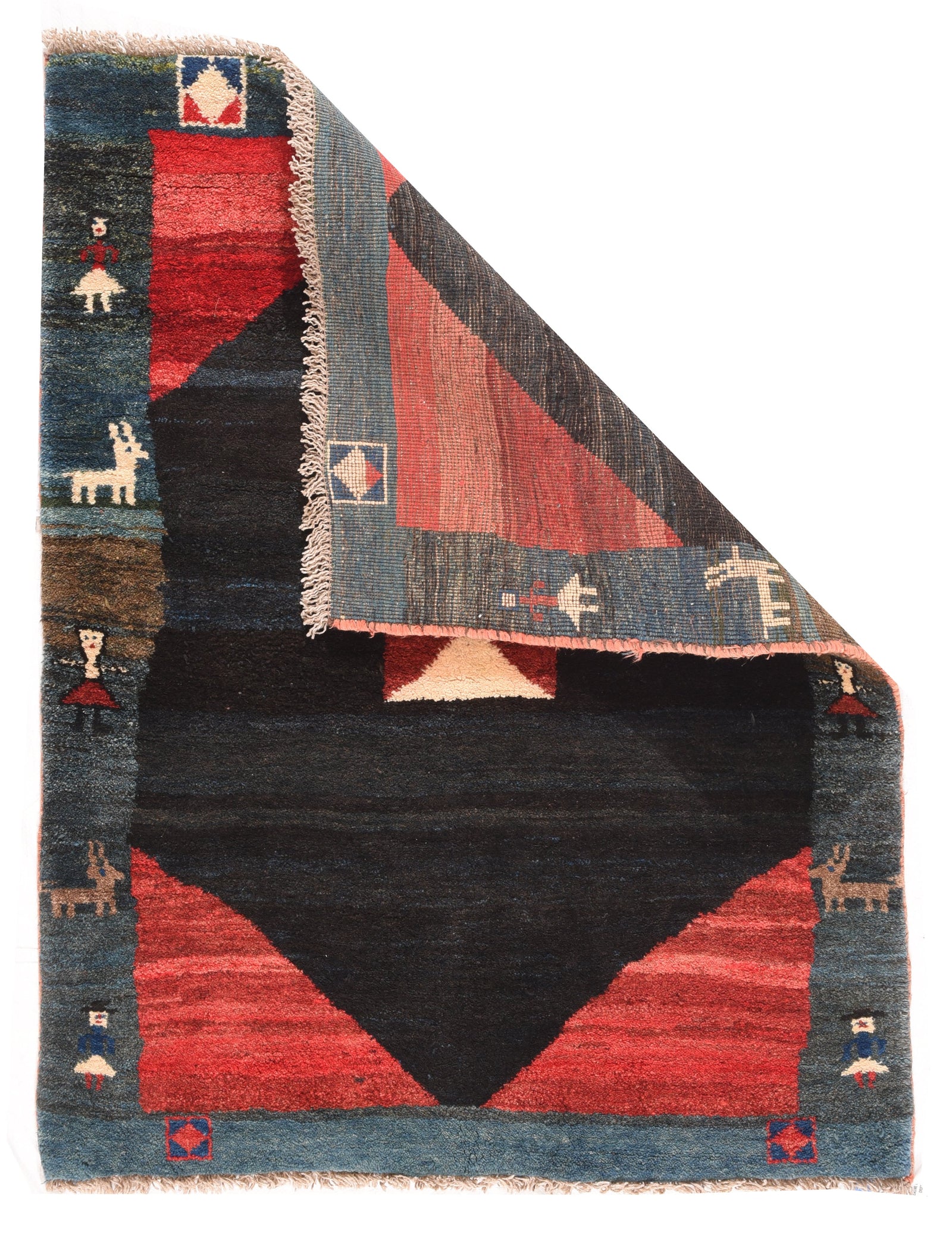 Fine Semi Antique Persian Tribal Gabbeh Rug