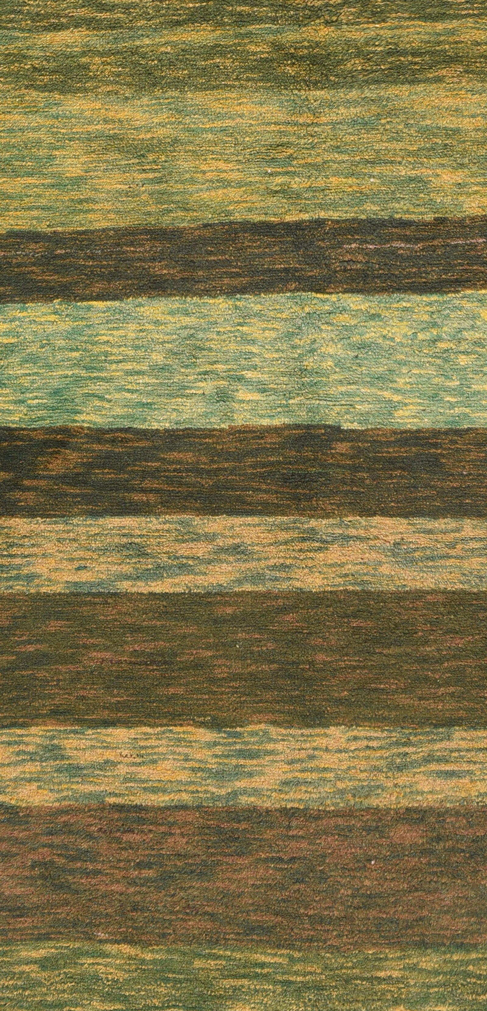 Semi Pistachio Green Persian Gabbeh Area Rug