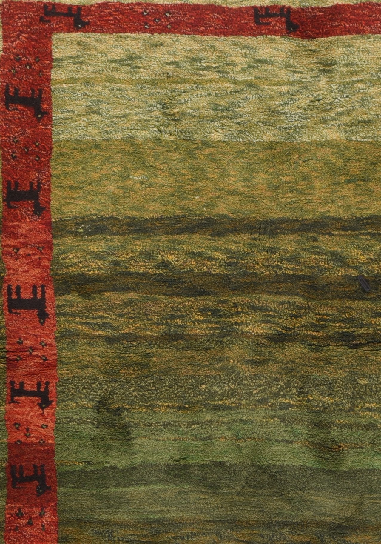 Semi Rust Persian Gabbeh Area Rug