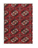 Semi Red Persian Bokara Area Rug