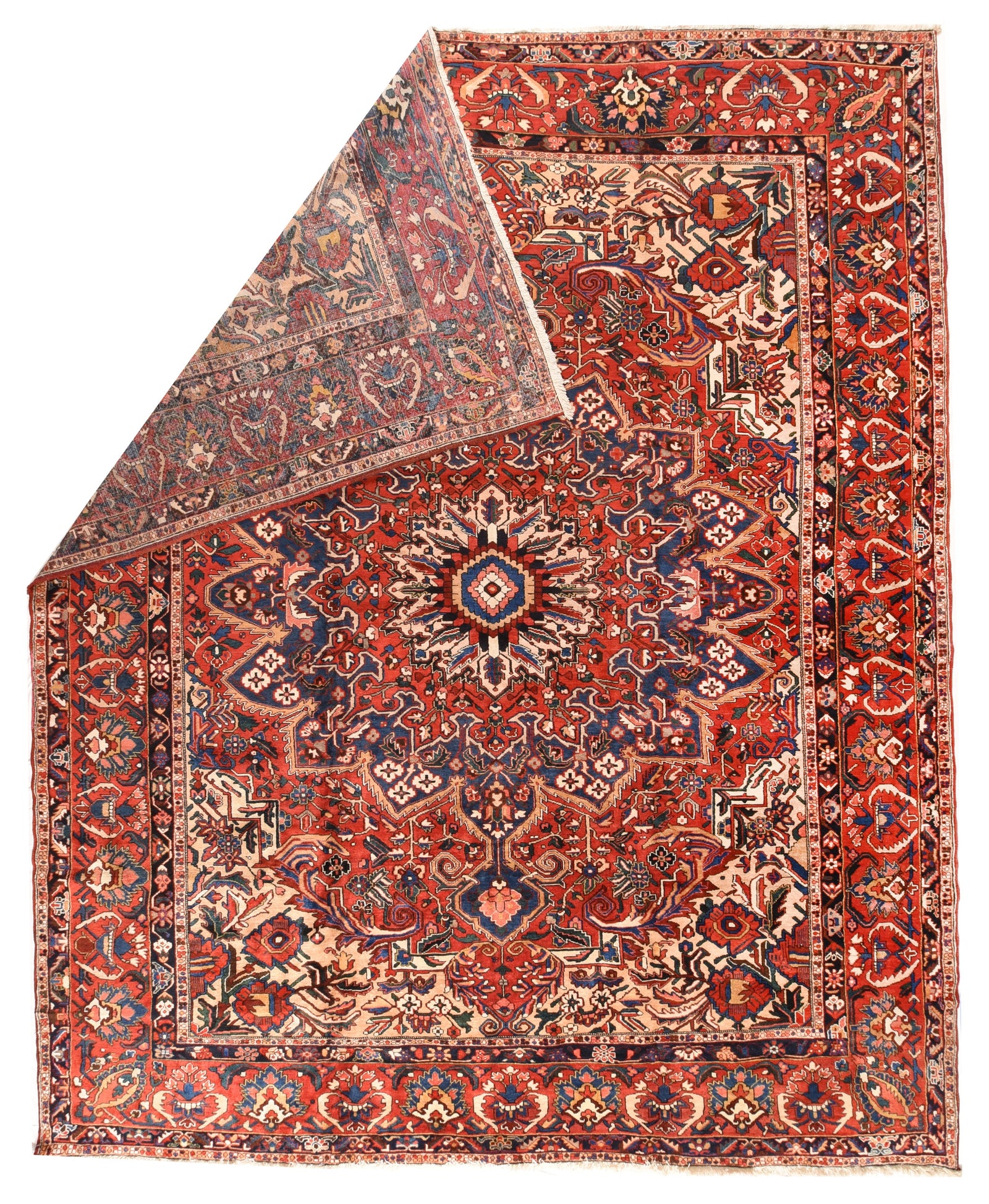 Semi Rust Fine Persian Bakhtiari Area Rug