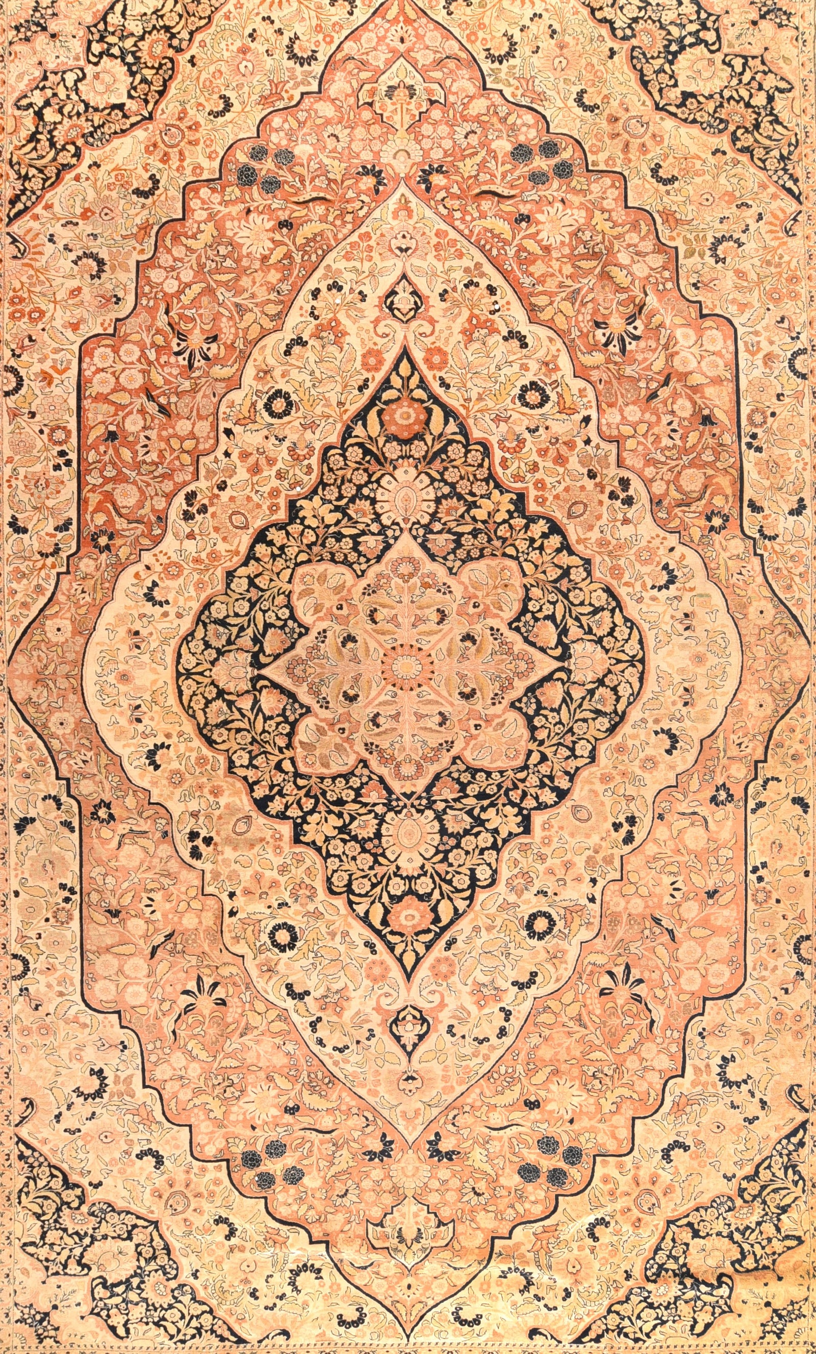 Antique Persian Tabriz Area Rug