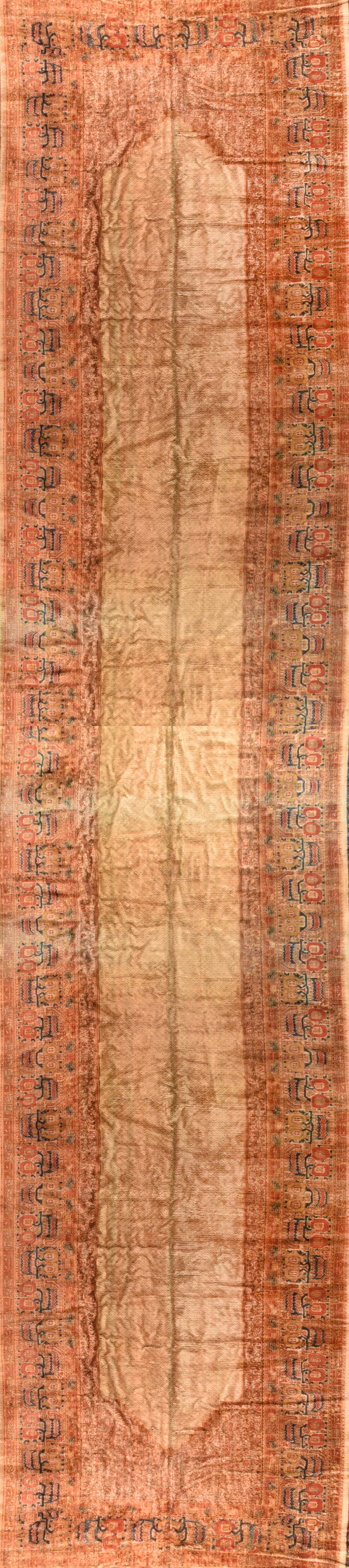 Antique European Sarab Design Long Rug