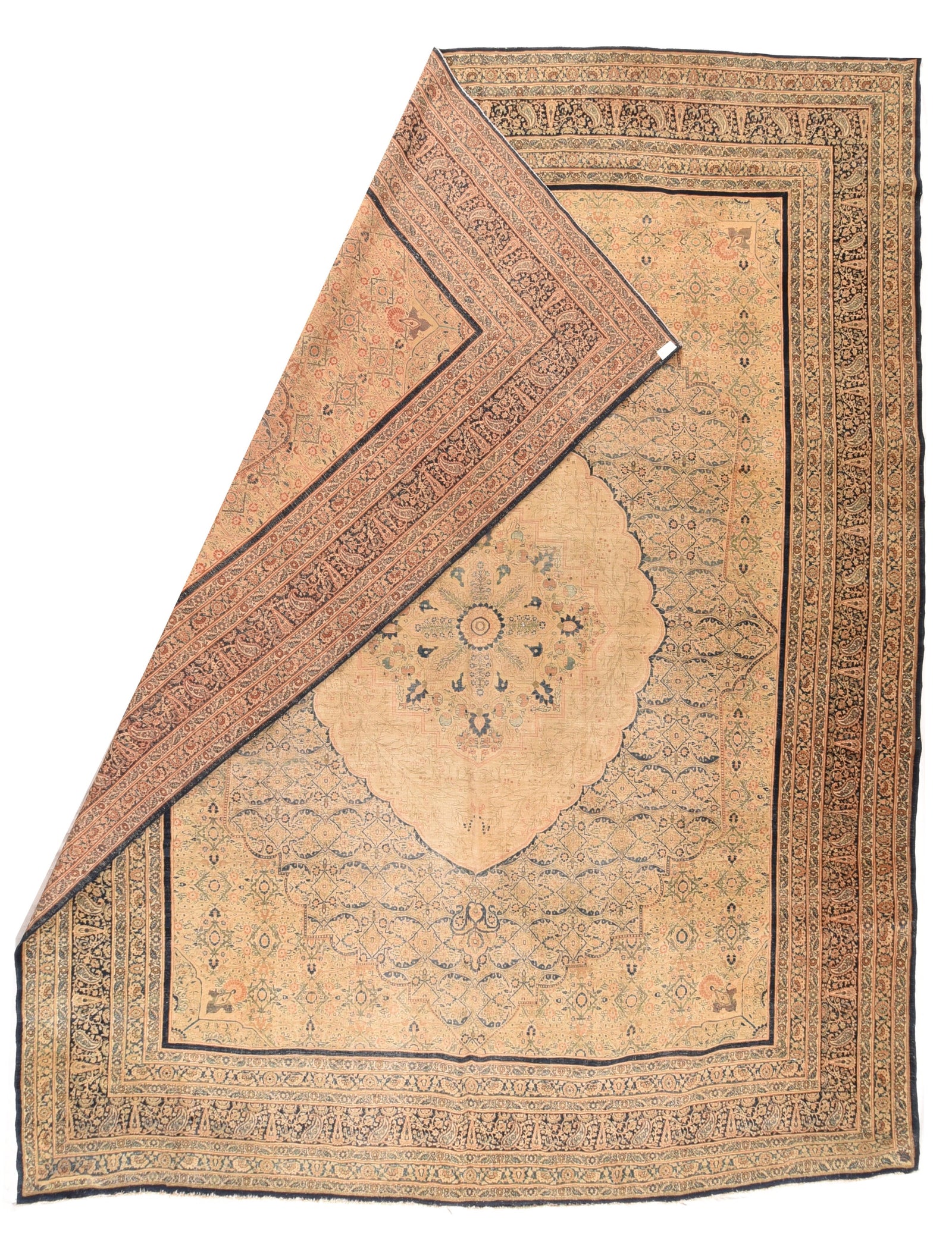 Antique Persian Tabriz Haj Jalili Area Rug