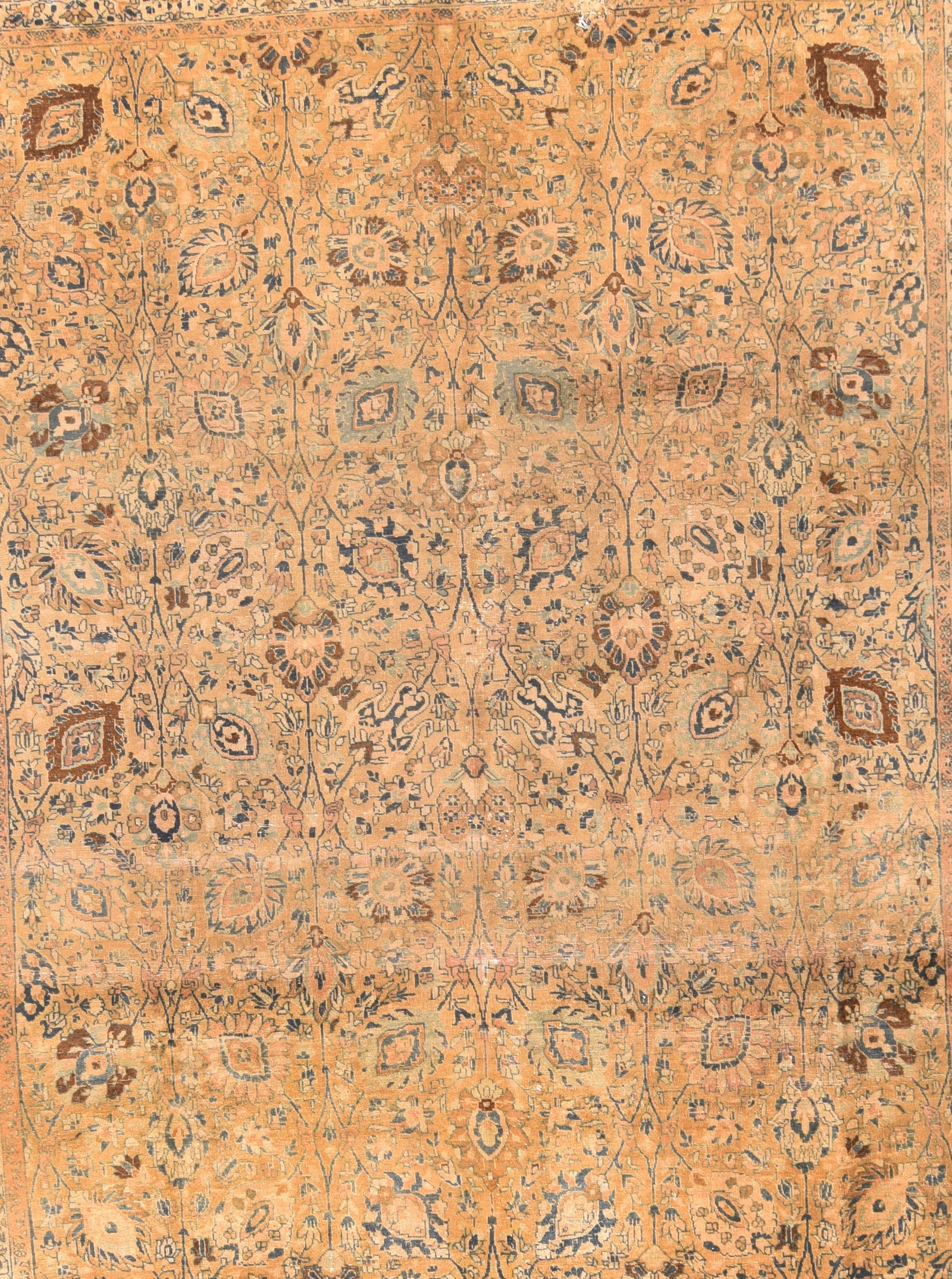 Hand Knotted Persian Tabriz Wool & Silk