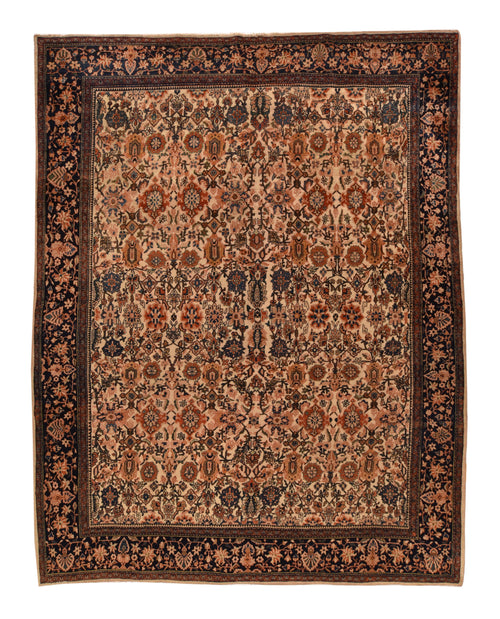 Antique Fine Persian Farahan Sarouk Area Rug