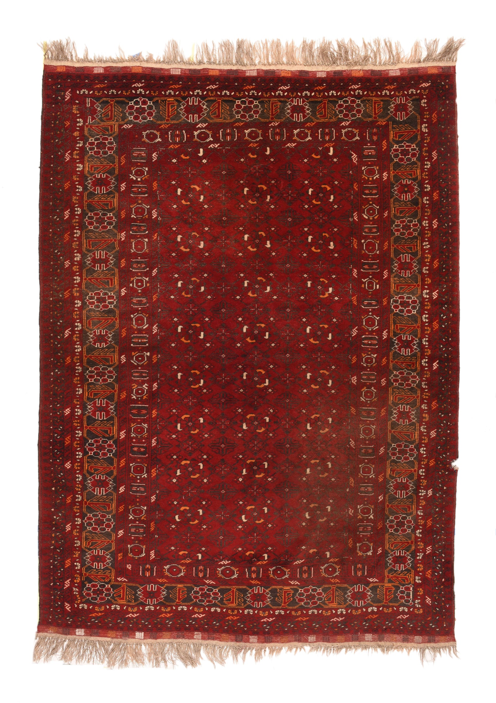 Semi Antique Afghan Balouch Area Rug