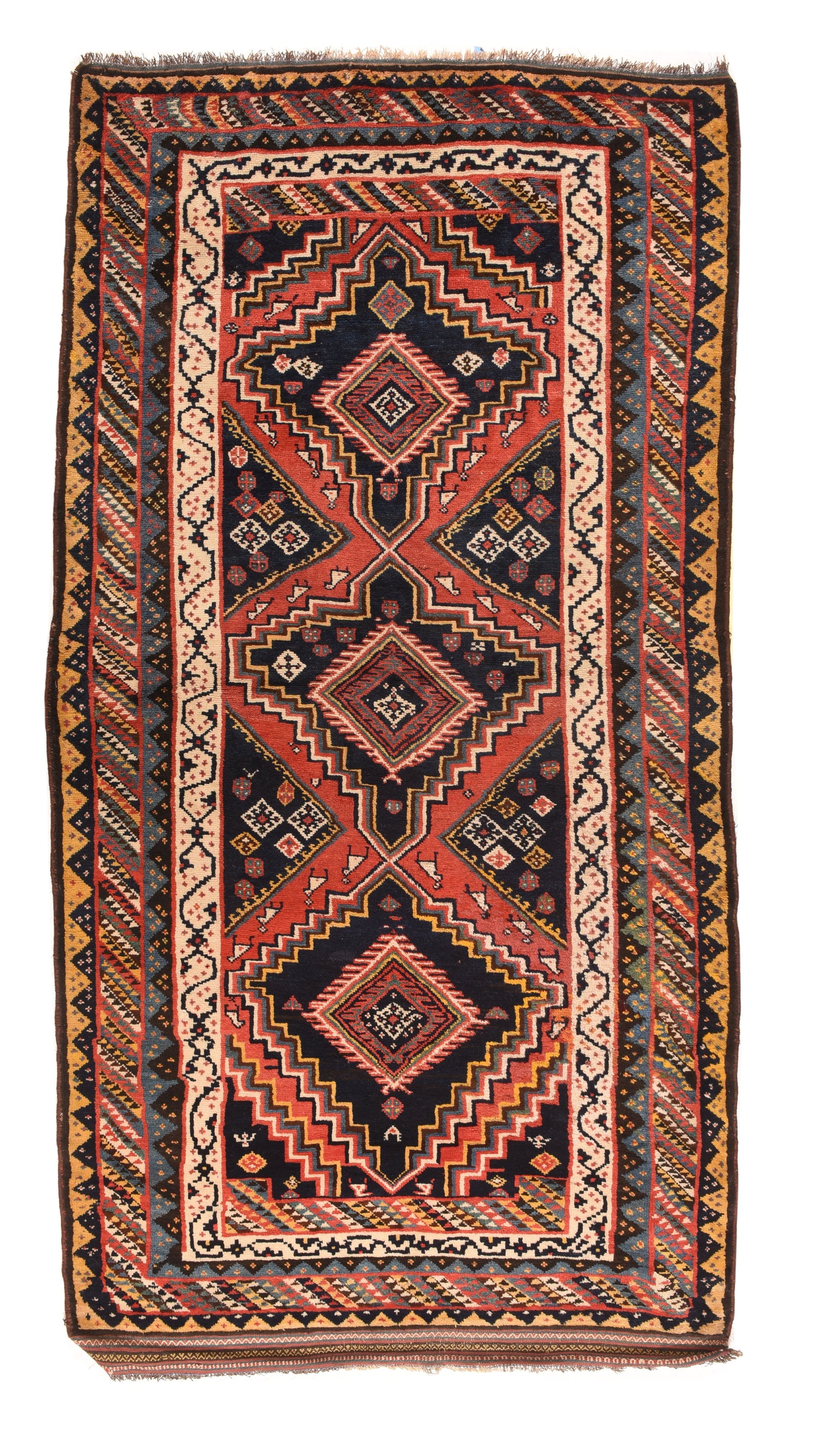 Fine Antique Persian Kurdish Tribal Rug