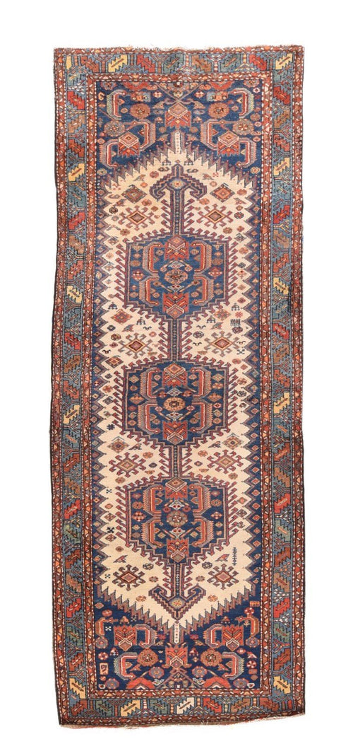 Fine Semi-Antique Persian Heriz, Size 3'10" X 12'2"