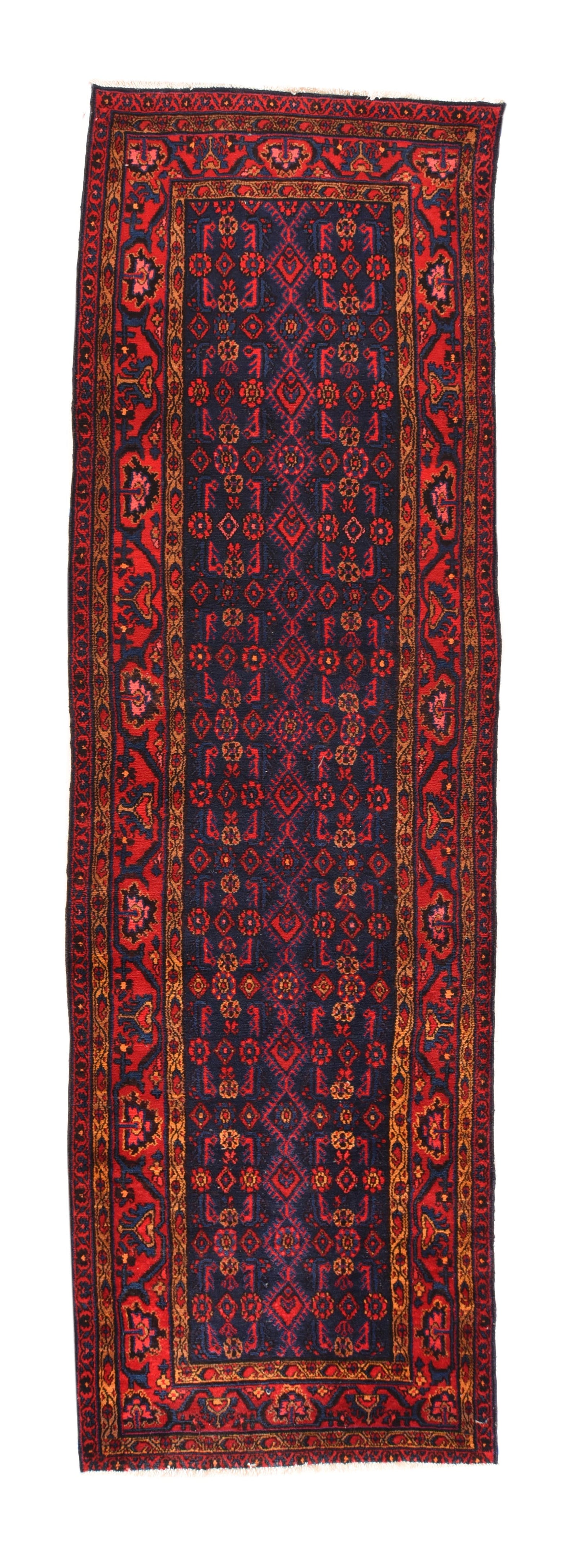 Semi Antique Persian Hamadan Area Rug