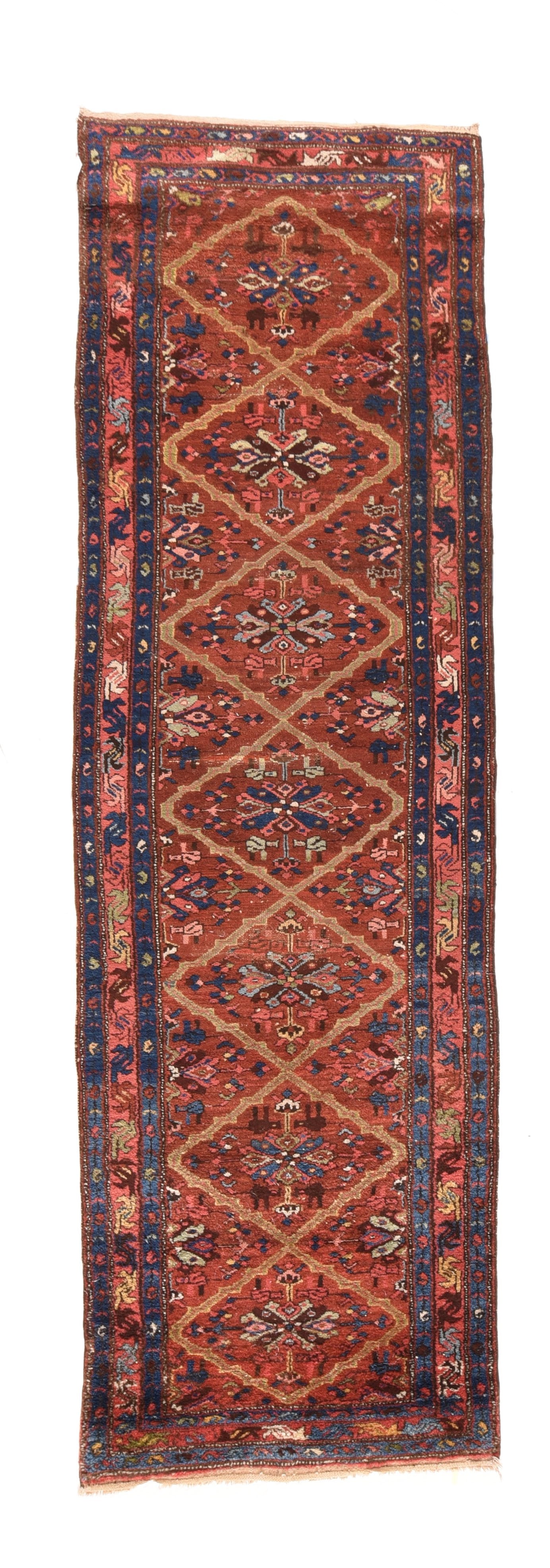 Antique Rust Fine Antiqur Persian Karajeh Heriz Area Rug