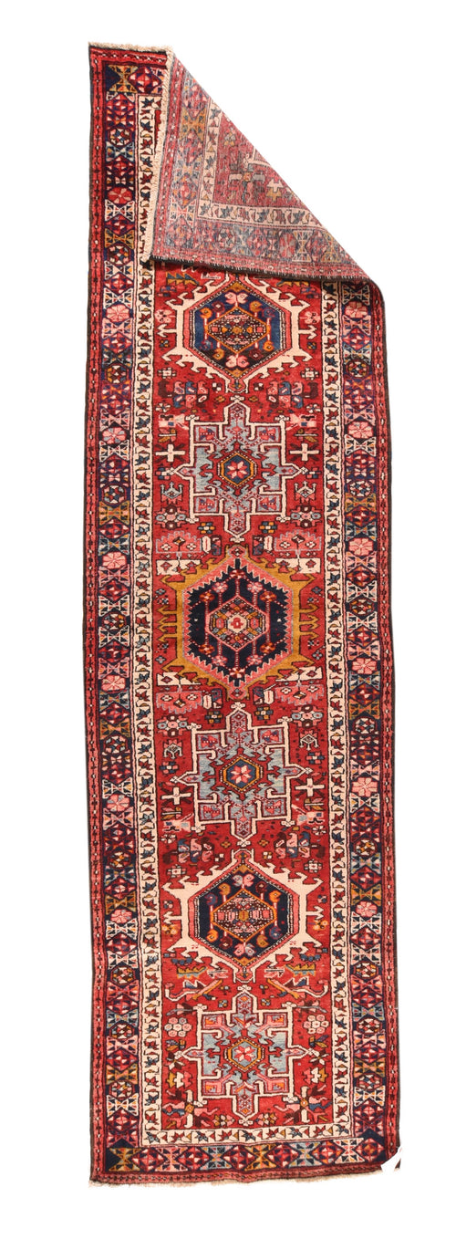 Semi Red Persian Karajeh Heriz Area Rug