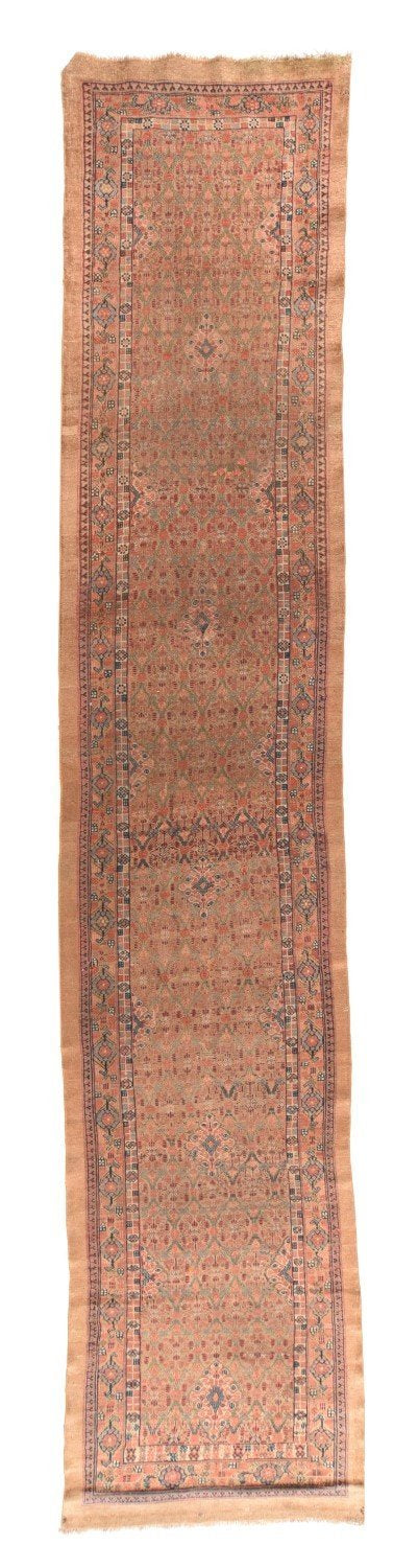 Fine Antique Persian Camel Hair Sarab, Size 2'11" X 14'11"