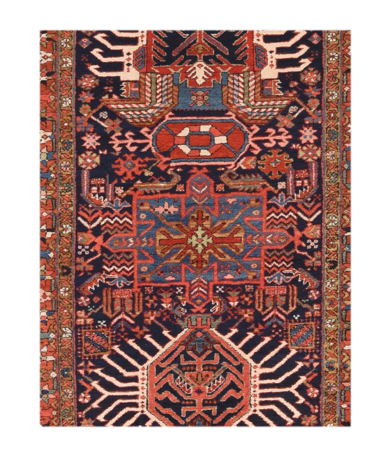Hand Knotted Persian Heriz Serapi Wool