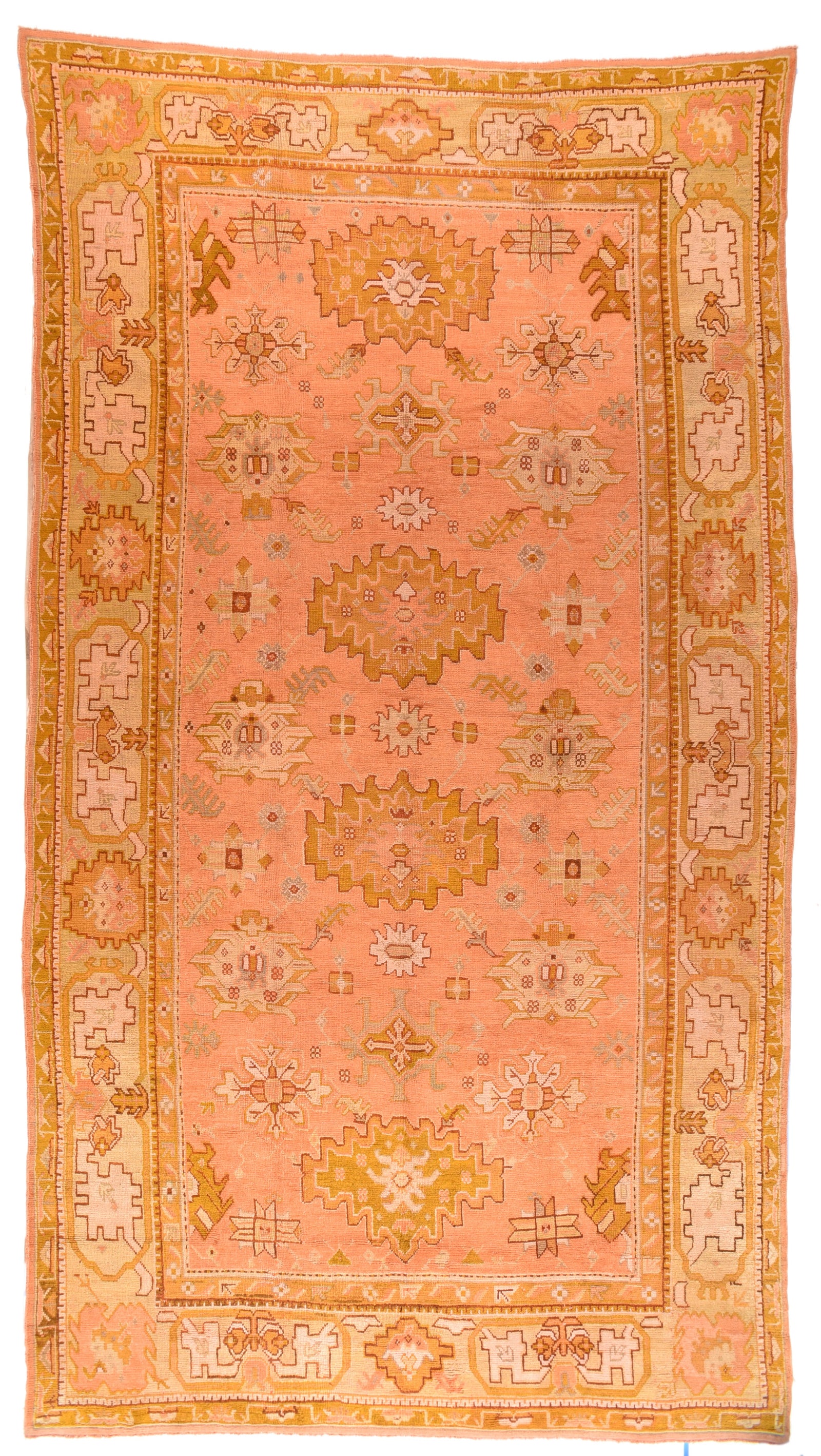 Hand Knotted Turkish Oushak Wool