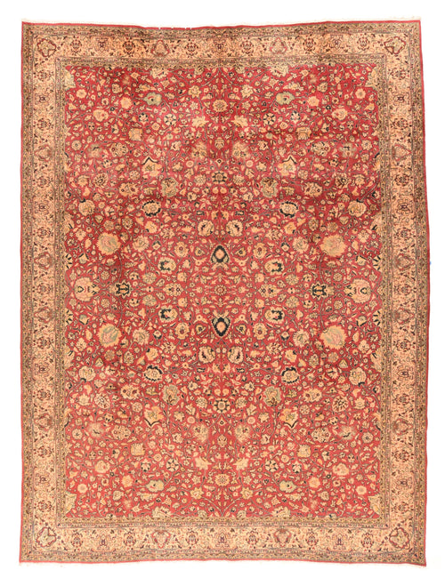 Hand Knotted Persian Tabriz Wool & Silk