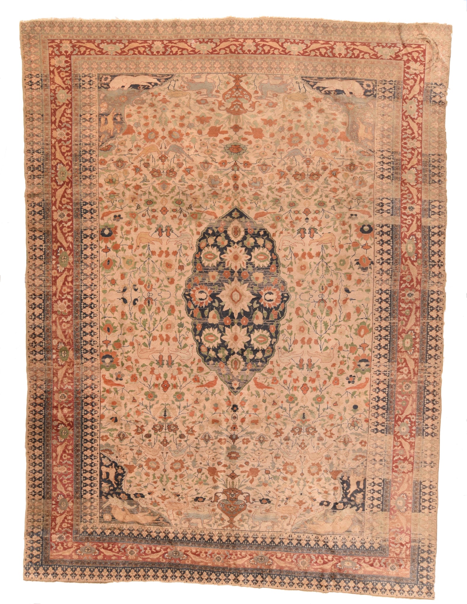 Antique Turkish Circa 1890 Area Rug