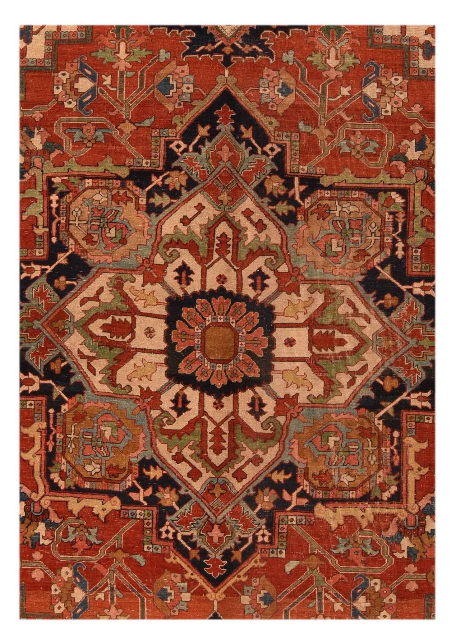 Hand Knotted Persian Serapi Wool