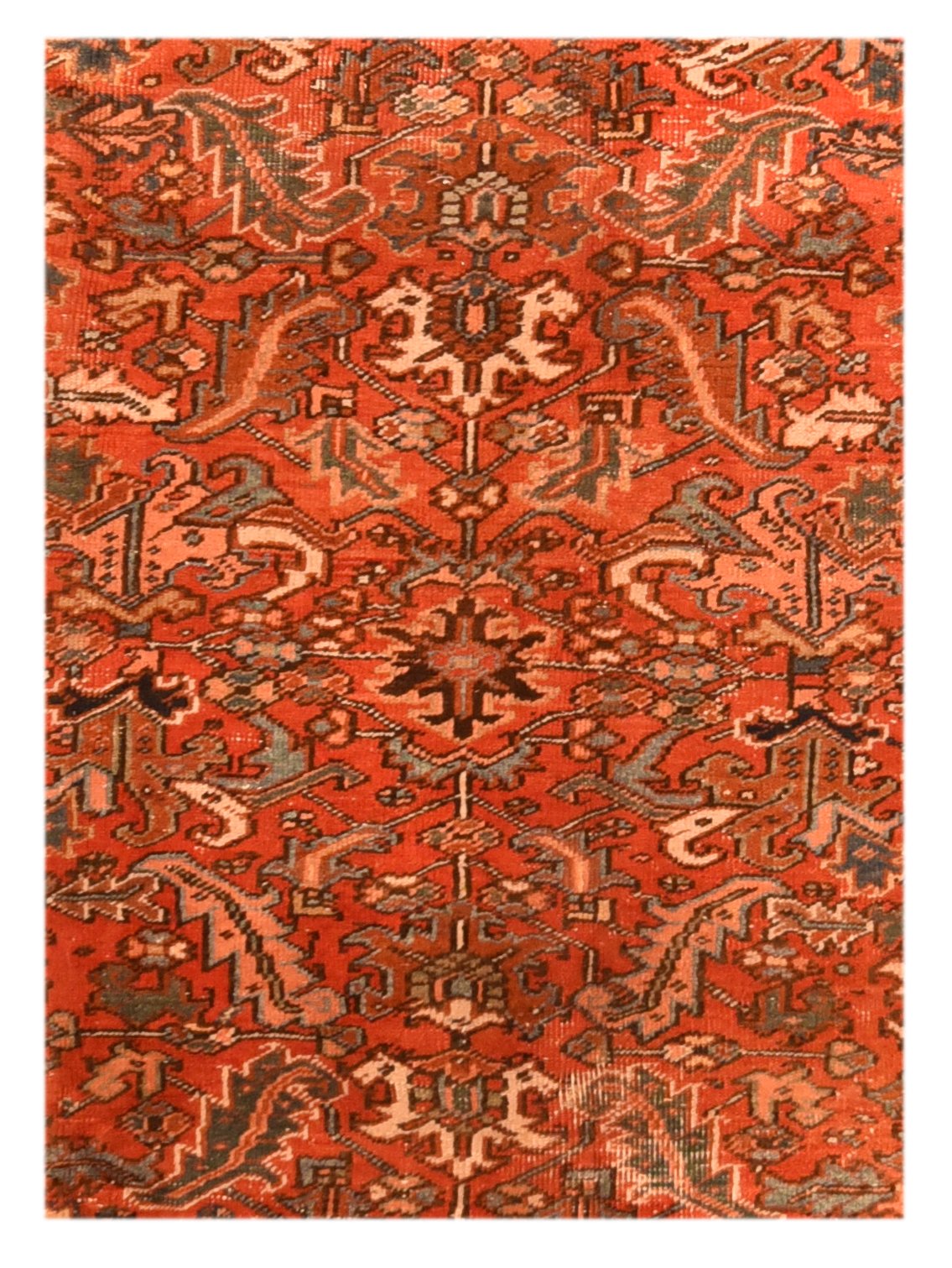 Hand Knotted Persian Heriz  Wool