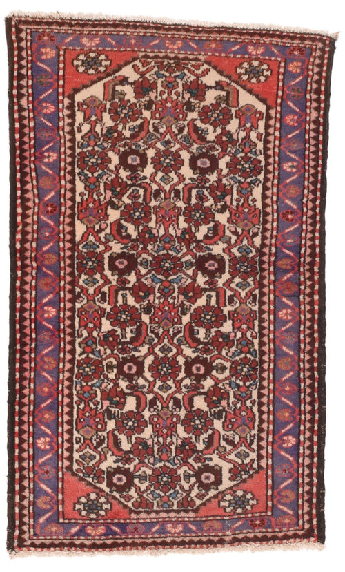 Antique Red Hamedan Persian Area Rug