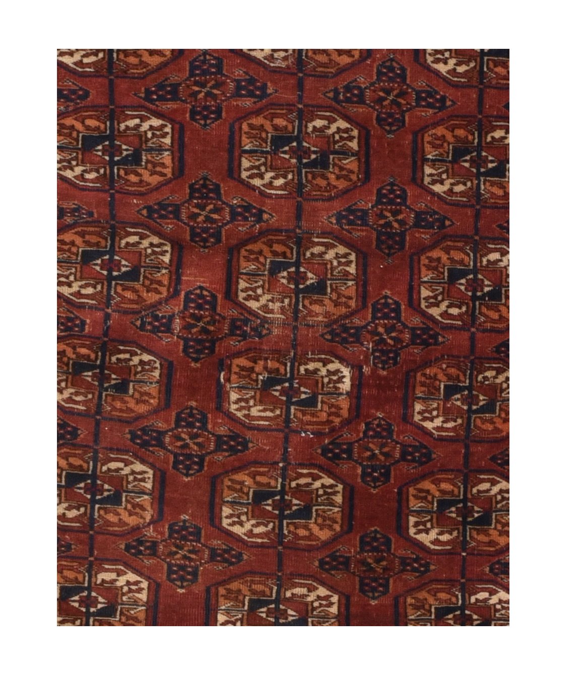 Semi Red Bokara Russain Area Rug