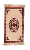 Semi Antique Beige Tribal Turkish Area Rug