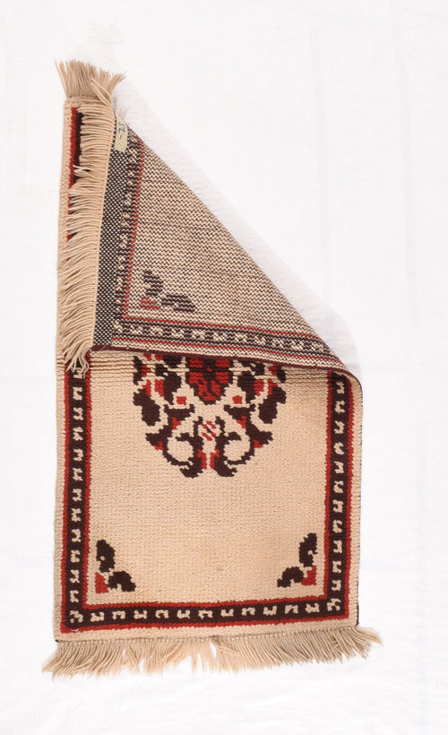 Semi Beige Tribal Turkish Area Rug