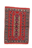 Semi Antique Red Turkish Area Rug