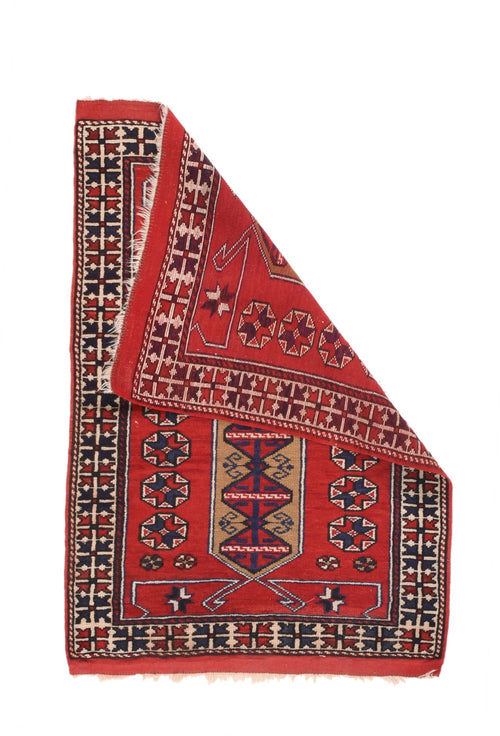 Semi Red Turkish Area Rug