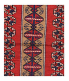 Semi Red Turkish Area Rug