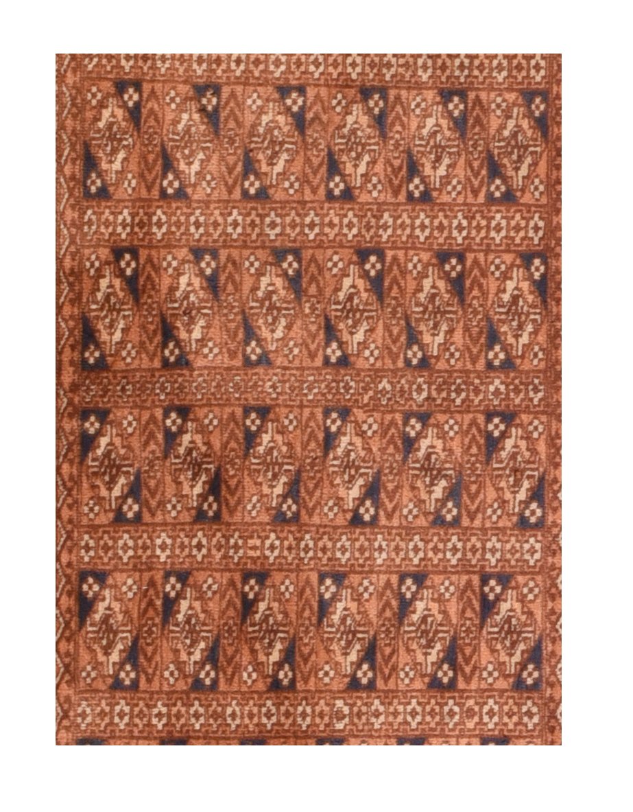 Semi Rust Afghan Area Rug