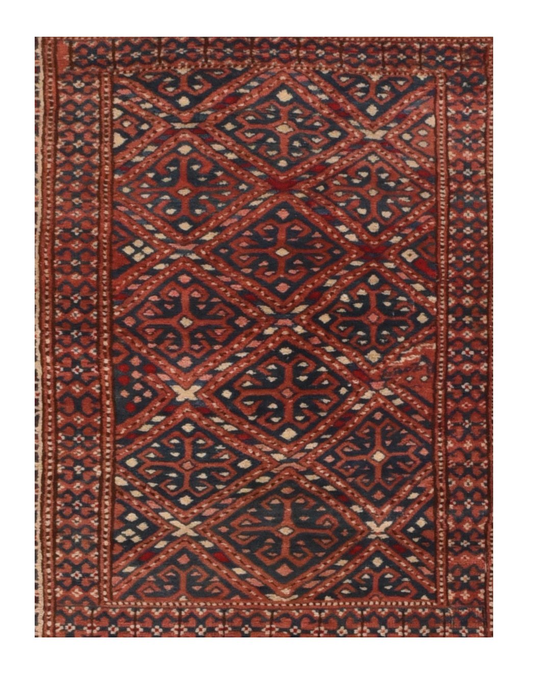 Antique Turkeman Russain Area Rug