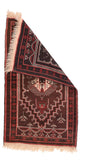 Semi Red Tribal Afghan Area Rug