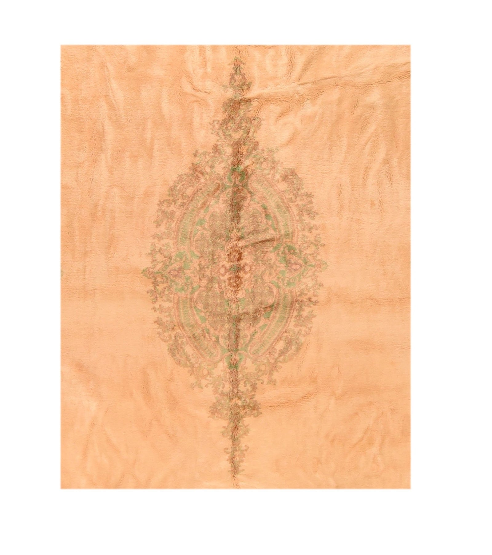 Semi Beige Kerman Persian Area Rug