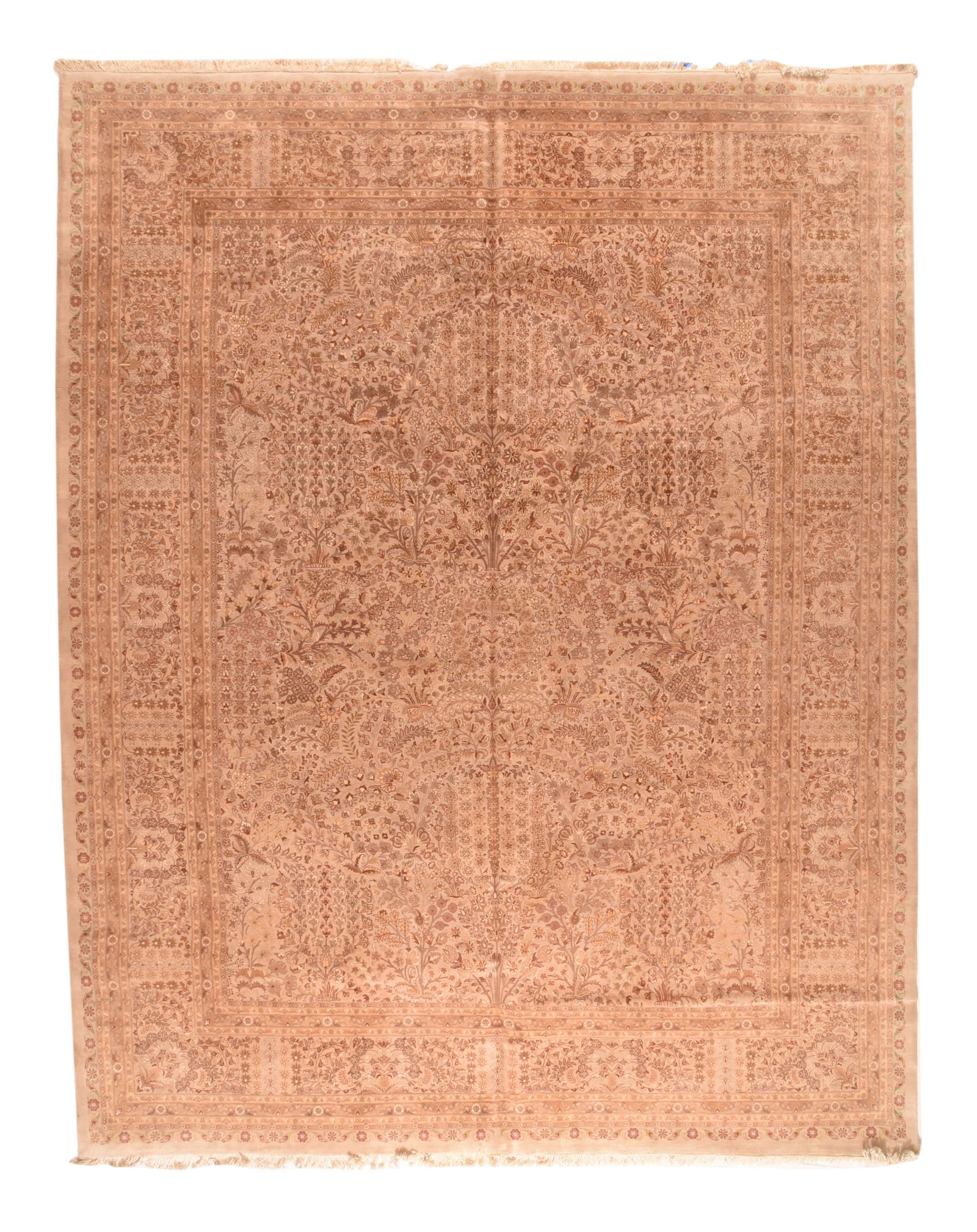 Excellent Beige Pak Tabriz Persian Design Pakistani Area Rug