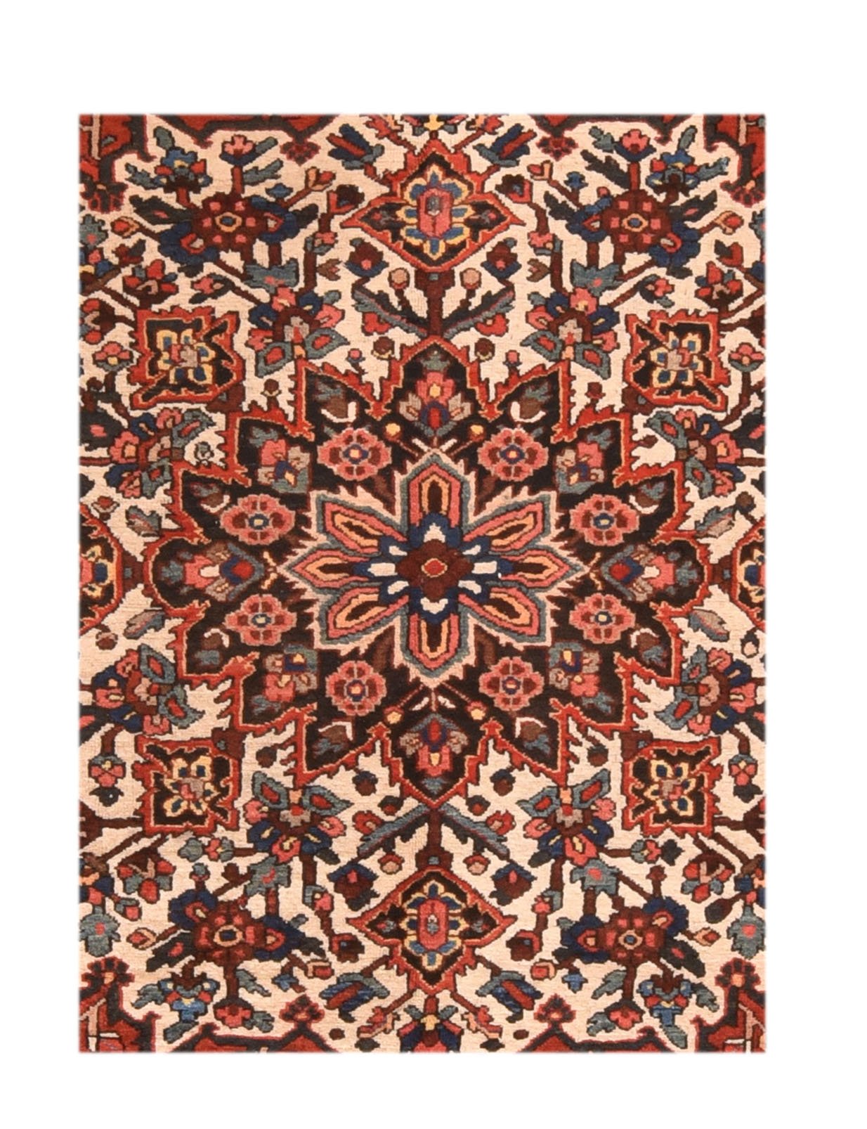 Vintage Bakhtiari Persian Area Rug