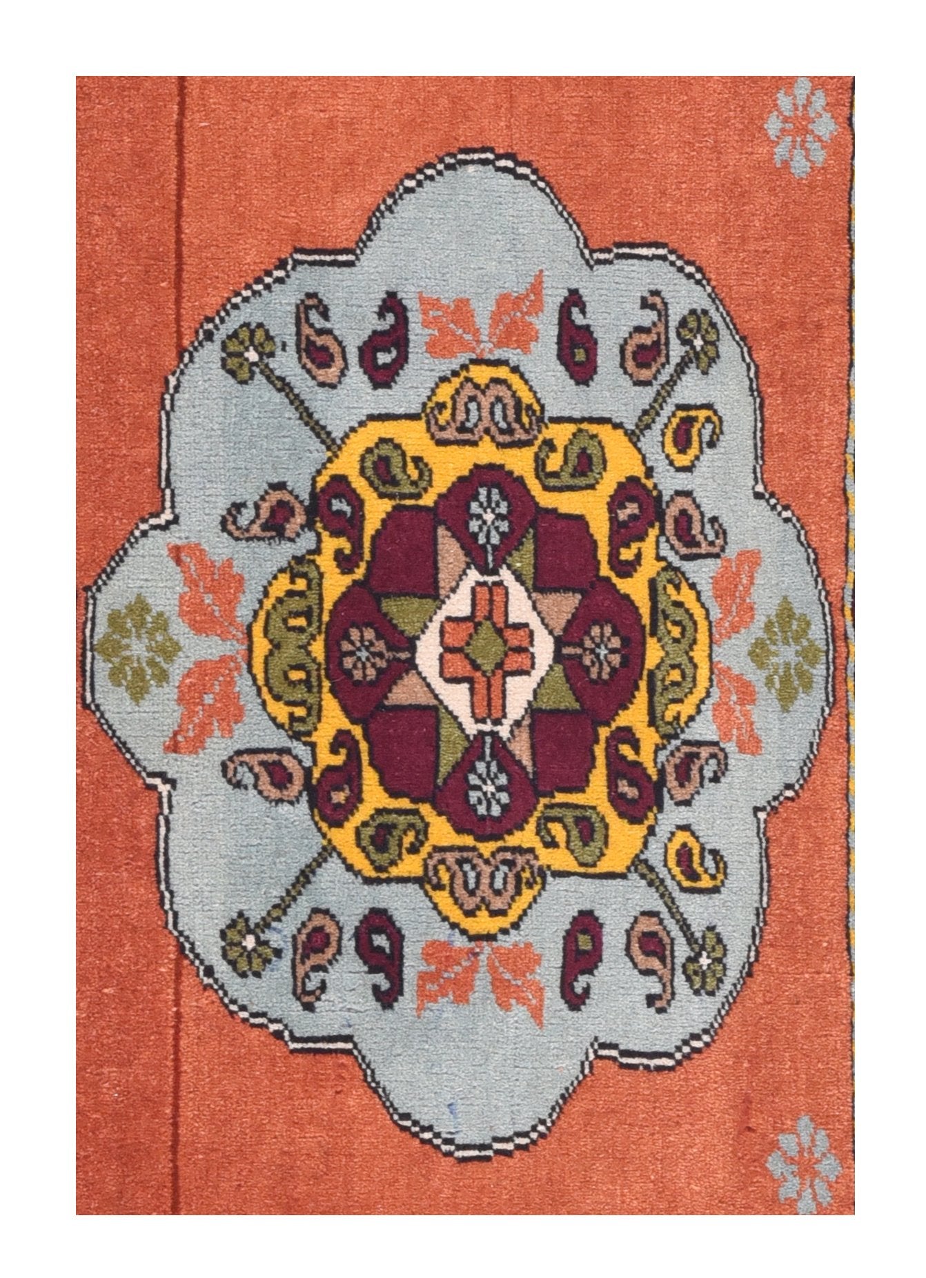 Antique Salmon Turkish Door Matt Area Rug